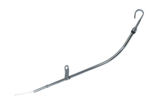 Specialty Products Company Engine Oil Dipstick - Solid Tube - Block Mount - 23 in Long - Steel - Chrome - Small Block