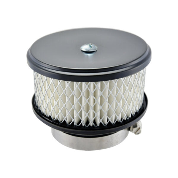 Specialty Products Company Air Cleaner Assembly - 4 in Round - 2 in Element - 2-5/8 in Carb Flange - Flat Base - Steel