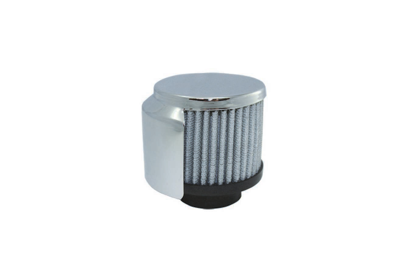 Specialty Products Company Breather - Clamp-On - Round - 1-3/8 in OD Tube - Half Shielded - Reusable - Steel - Chrome