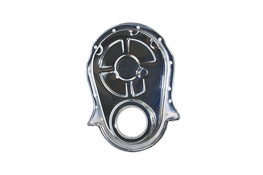 Specialty Products Company Timing Cover - 1-Piece - Steel - Chrome - Big Block Chevy - Each