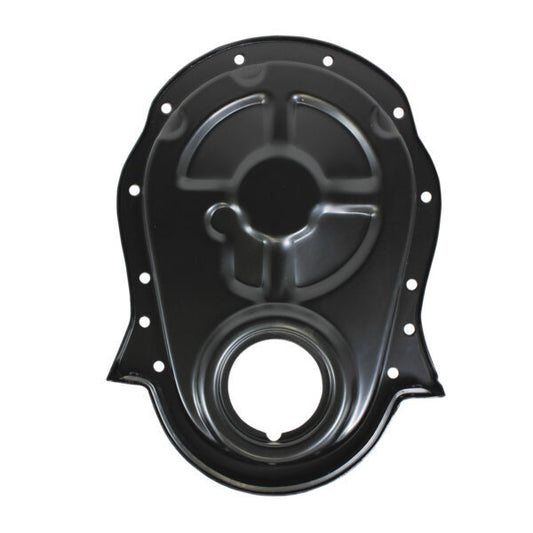 Specialty Products Company Timing Cover - 1-Piece - Steel - Black Paint - Big Block Chevy - Each