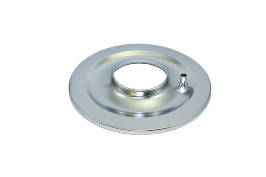 Specialty Products Company Air Cleaner Base - 14 in Round - 5-1/8 in Carb Flange - Flat Base - Steel - Chrome - Each