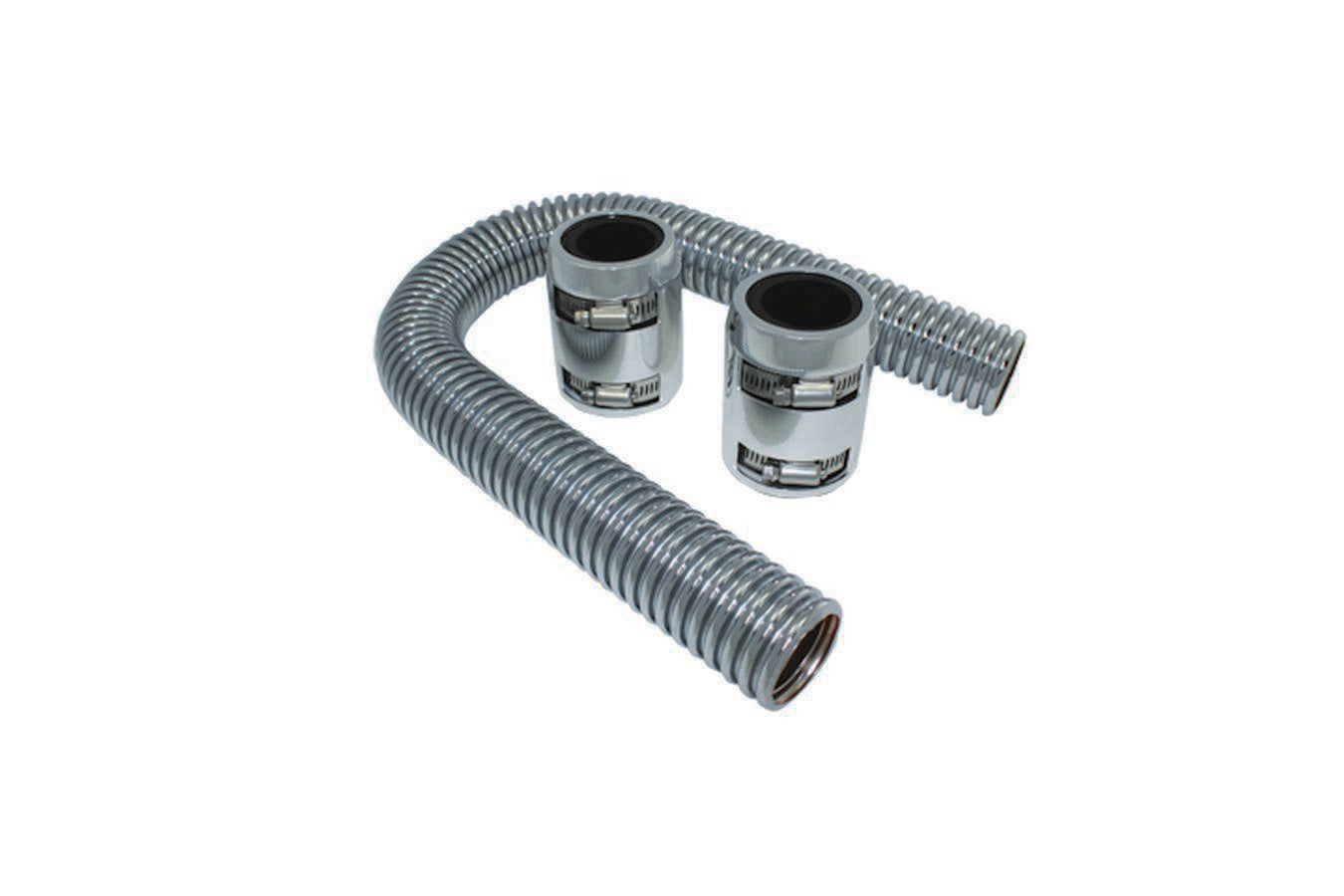 Specialty Products Company Radiator Hose Kit - 24 in Long - Polished End Caps - Stainless - Chrome - Kit