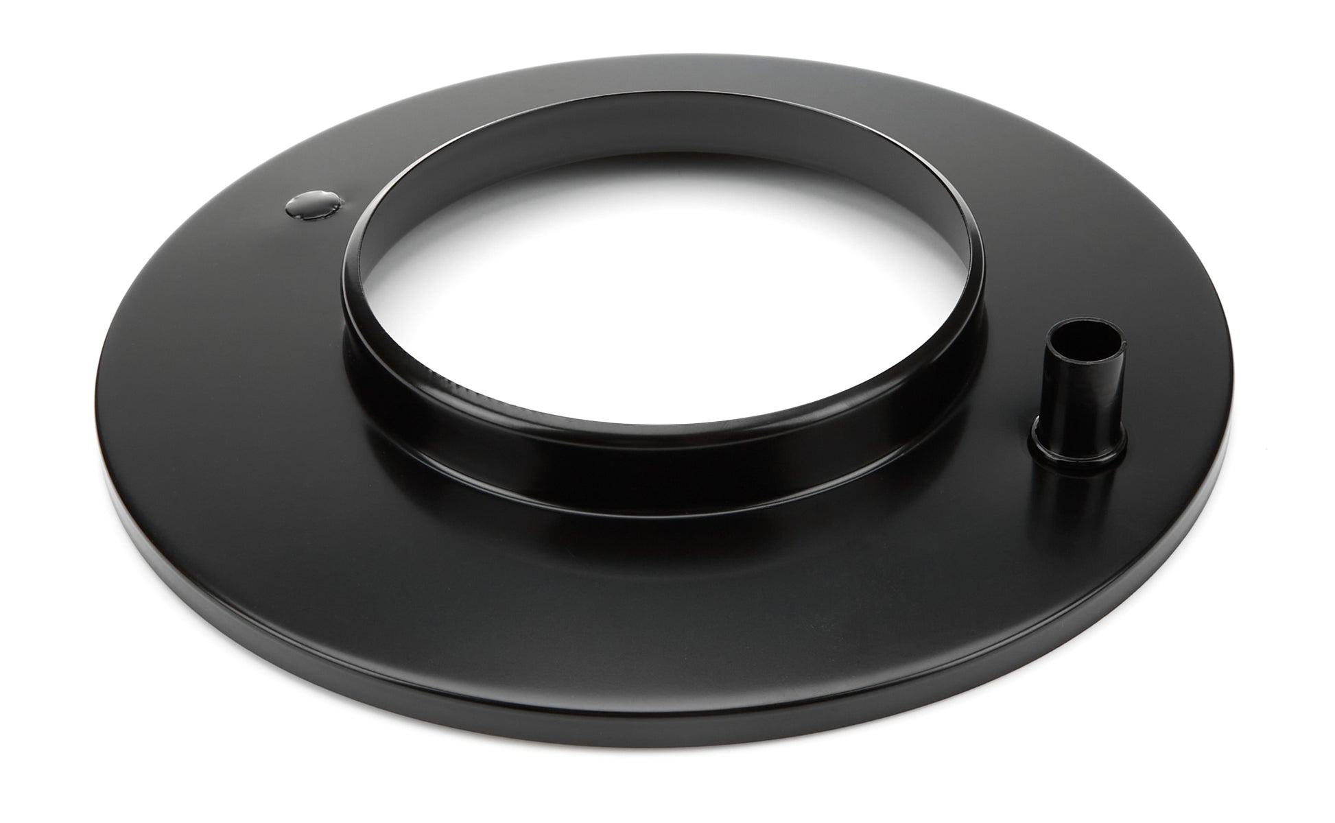 Specialty Products Company Air Cleaner Base - 10 in Round - 5-1/8 in Carb Flange - Raised Base - Steel - Black Paint -