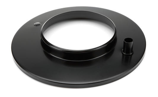 Specialty Products Company Air Cleaner Base - 10 in Round - 5-1/8 in Carb Flange - Raised Base - Steel - Black Paint -