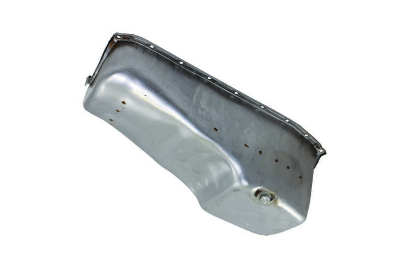 Specialty Products Company Engine Oil Pan - Rear Sump - 4 qt - Stock Depth - Steel - Natural - 2-Piece Seal - Small
