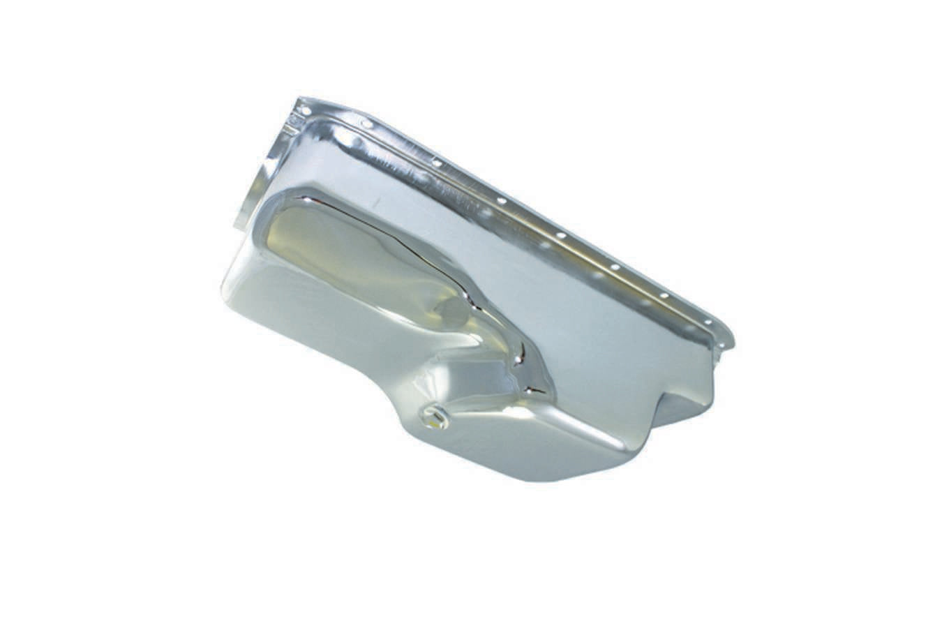 Specialty Products Company Engine Oil Pan - Rear Sump - Stock Capacity - Stock Depth - Steel - Chrome - Small Block