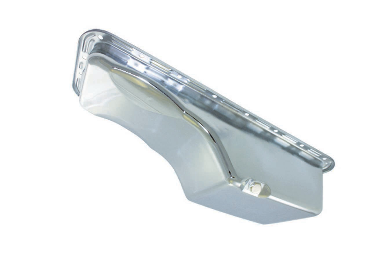Specialty Products Company Engine Oil Pan - Front Sump - Stock Capacity - Stock Depth - Steel - Chrome - Ford