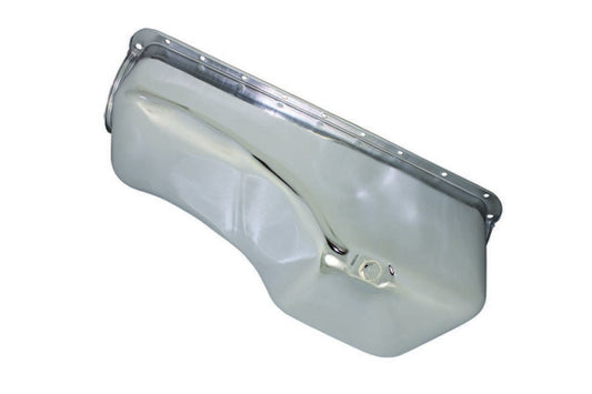 Specialty Products Company Engine Oil Pan - Front Sump - Stock Capacity - Stock Depth - Steel - Chrome - Big Block