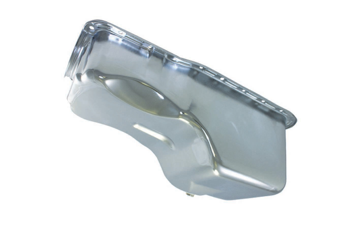 Specialty Products Company Engine Oil Pan - Front Sump - Stock Capacity - Stock Depth - Steel - Chrome - Small Block