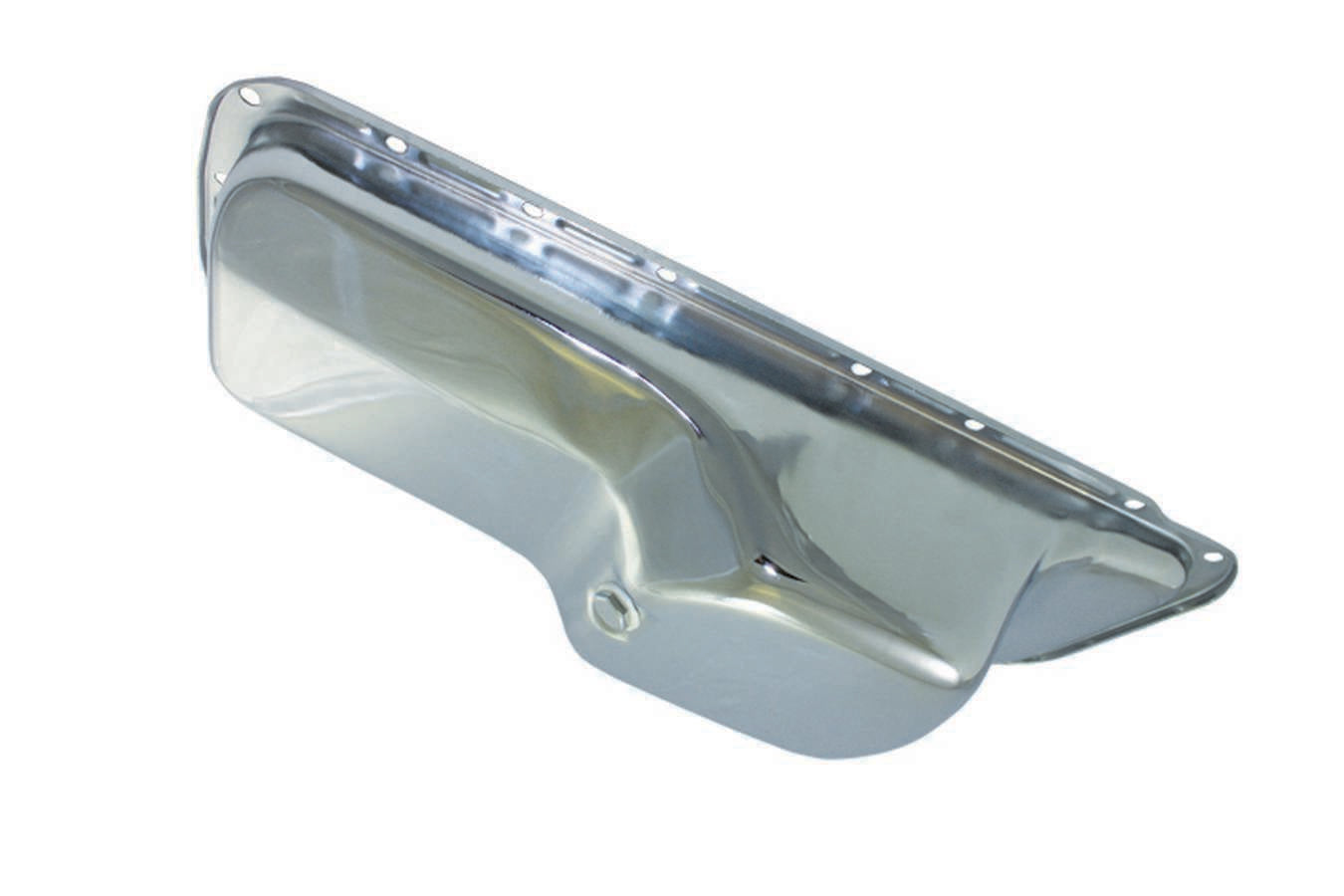 Specialty Products Company Engine Oil Pan - Center Sump - Stock Capacity - Stock Depth - Steel - Chrome - Mopar B /