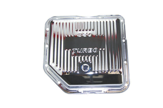 Specialty Products Company Transmission Pan - Stock Sump - Ribbed - Steel - Chrome - TH350 - Each