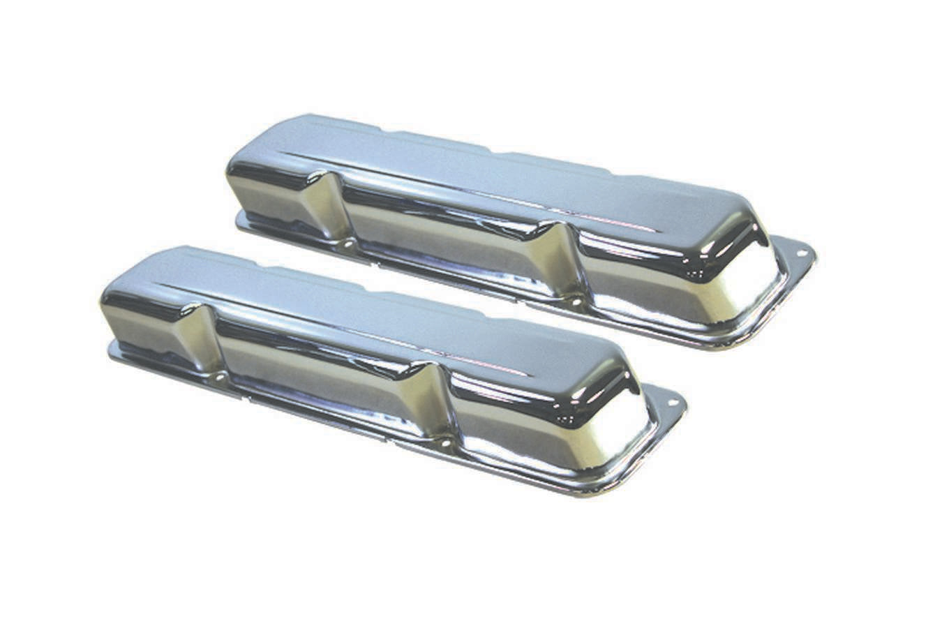 Specialty Products Company Valve Cover - Stock Height - Steel - Chrome - AMC V8 - Pair