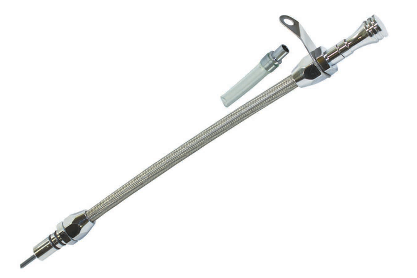 Specialty Products Company Transmission Dipstick - Flexible - Transmission Mount - OEM Length - Braided Stainless -