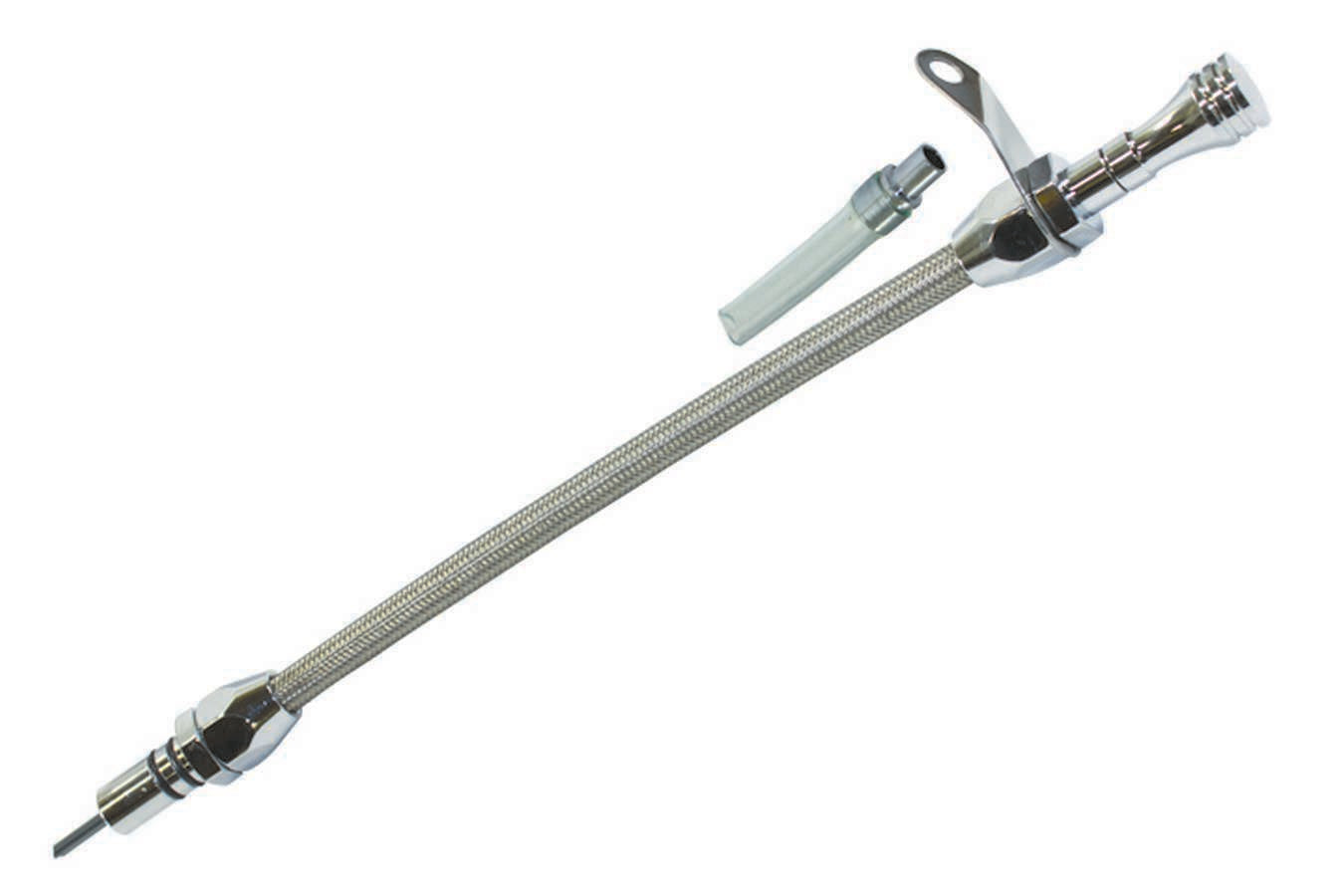Specialty Products Company Transmission Dipstick - Flexible - Transmission Mount - OEM Length - Braided Stainless -