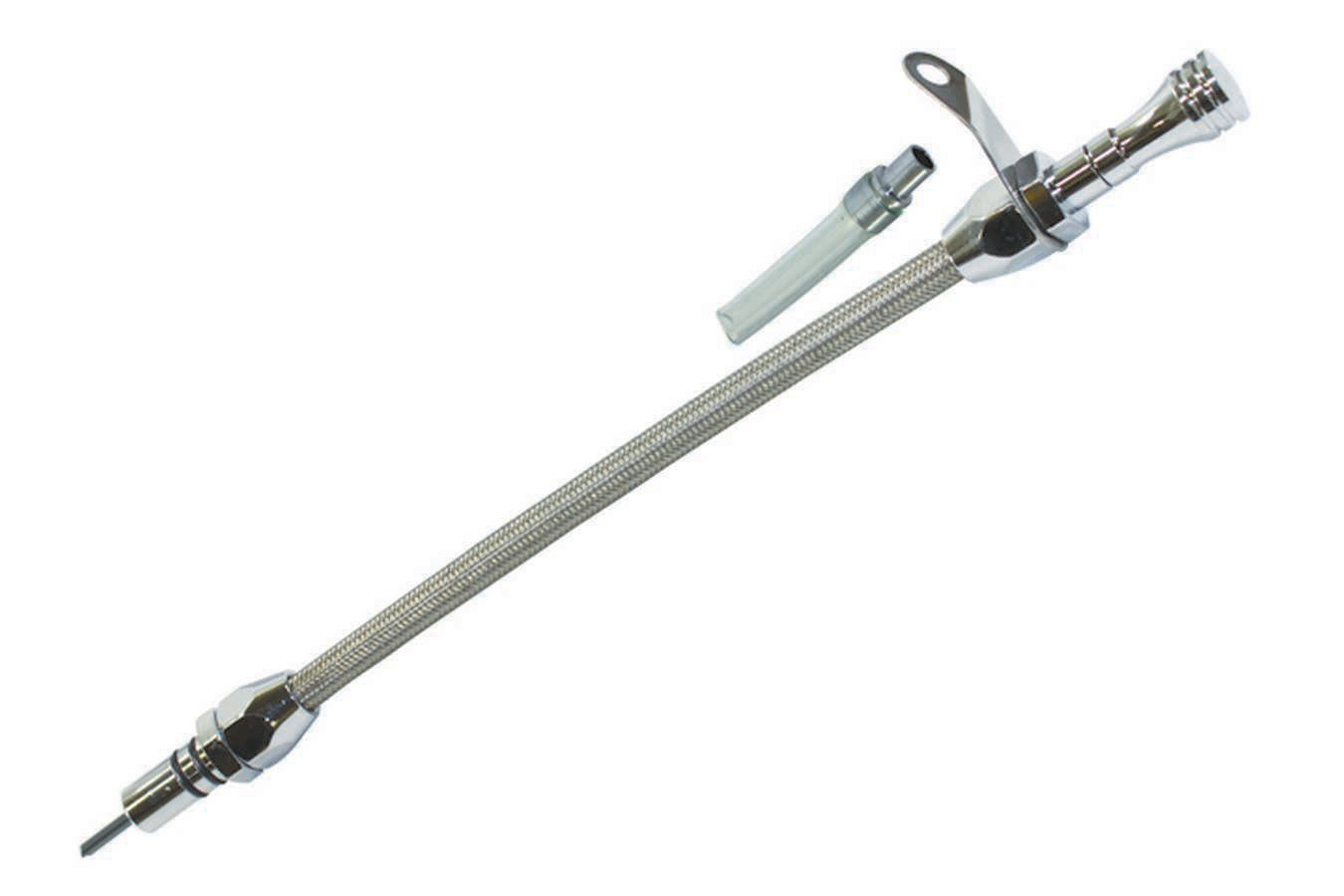 Specialty Products Company Transmission Dipstick - Flexible - Transmission Mount - OEM Length - Braided Stainless -