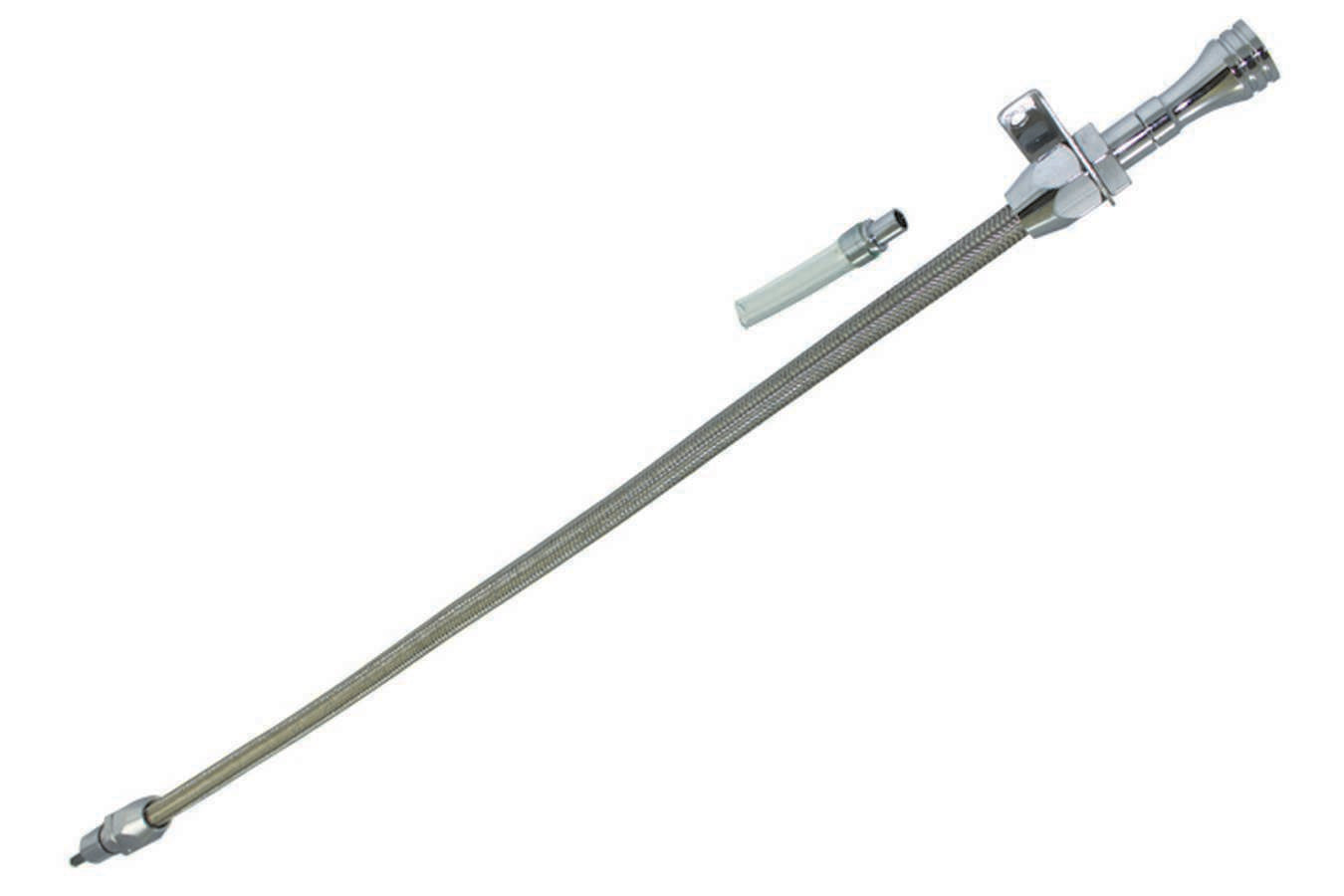 Specialty Products Company Transmission Dipstick - Flexible - Transmission Mount - OEM Length - Braided Stainless -