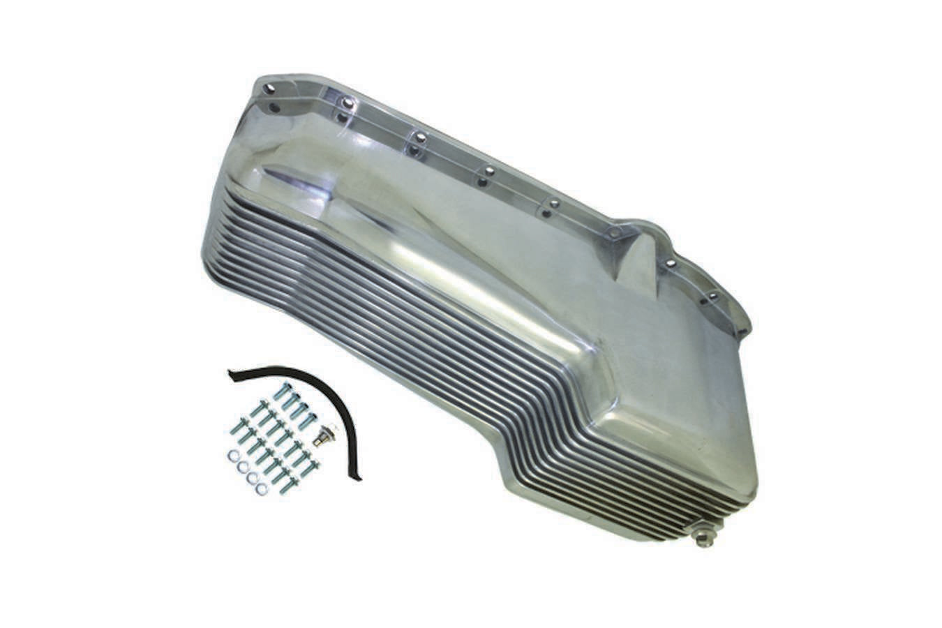 Specialty Products Company Engine Oil Pan - Rear Sump - Stock Capacity - Stock Depth - Finned - Aluminum - Polished -