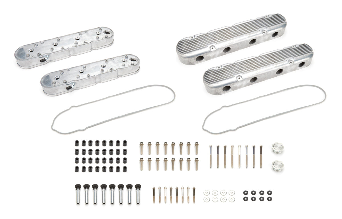 Specialty Products Company Valve Cover - Tall - Finned - Baffled - Coil Stands - Coil Covers Included - Aluminum -