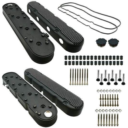 Specialty Products Company Valve Cover - Tall - Finned - Baffled - Coil Stands - Coil Covers Included - Aluminum -