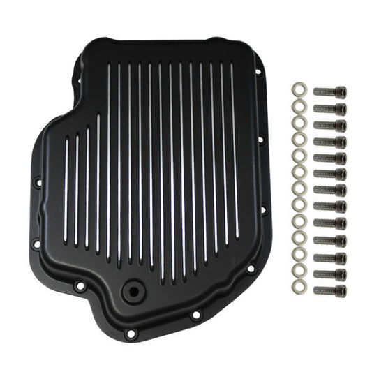 Specialty Products Company Transmission Pan - Stock Sump - Finned - Aluminum - Black Paint - TH400 - Each