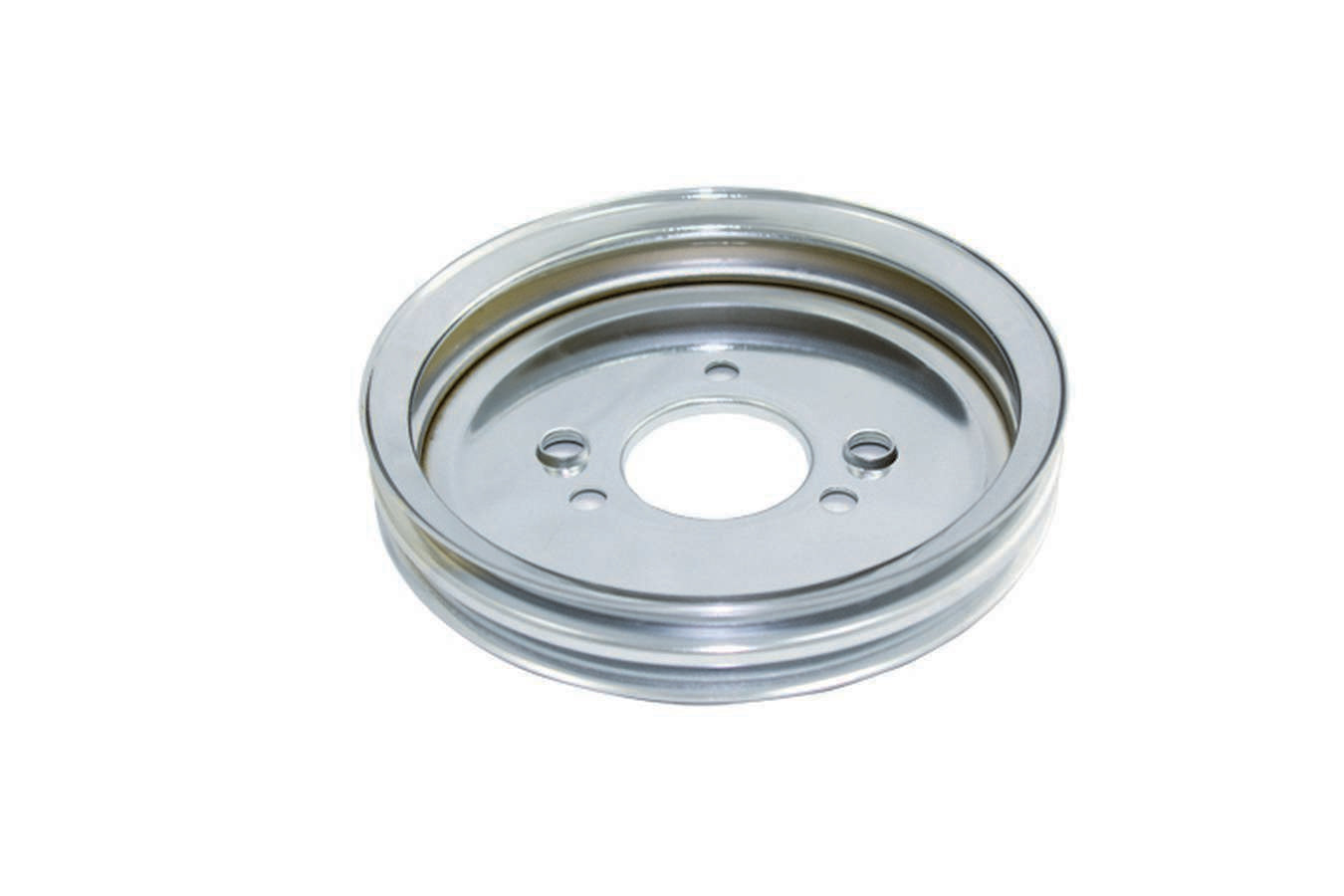 Specialty Products Company Crankshaft Pulley - V-Belt - 2 Groove - 7.594 in Diameter - Steel - Chrome - Short Water