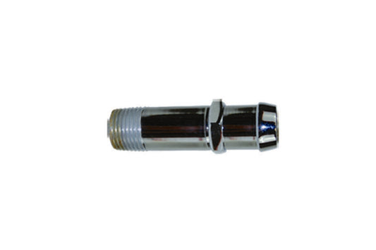 Specialty Products Company Fitting - Adapter - Straight - 1/2 in NPT Male to 3/4 in Hose Barb - Steel - Chrome -