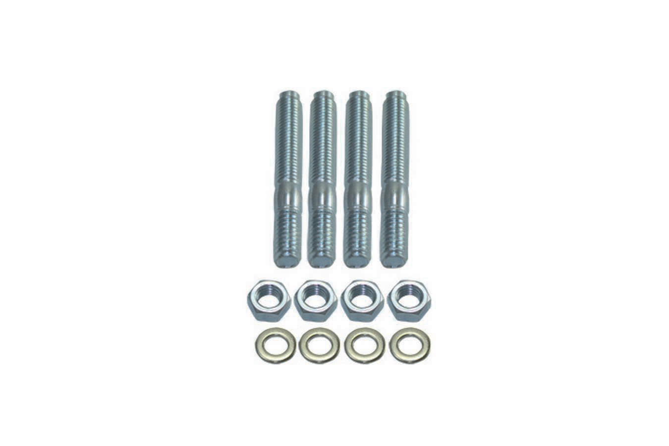 Specialty Products Company Carburetor Stud - 5/16-18 and 5/16-24 in Thread - 2 in Long - Steel - Zinc Oxide - Set of 4