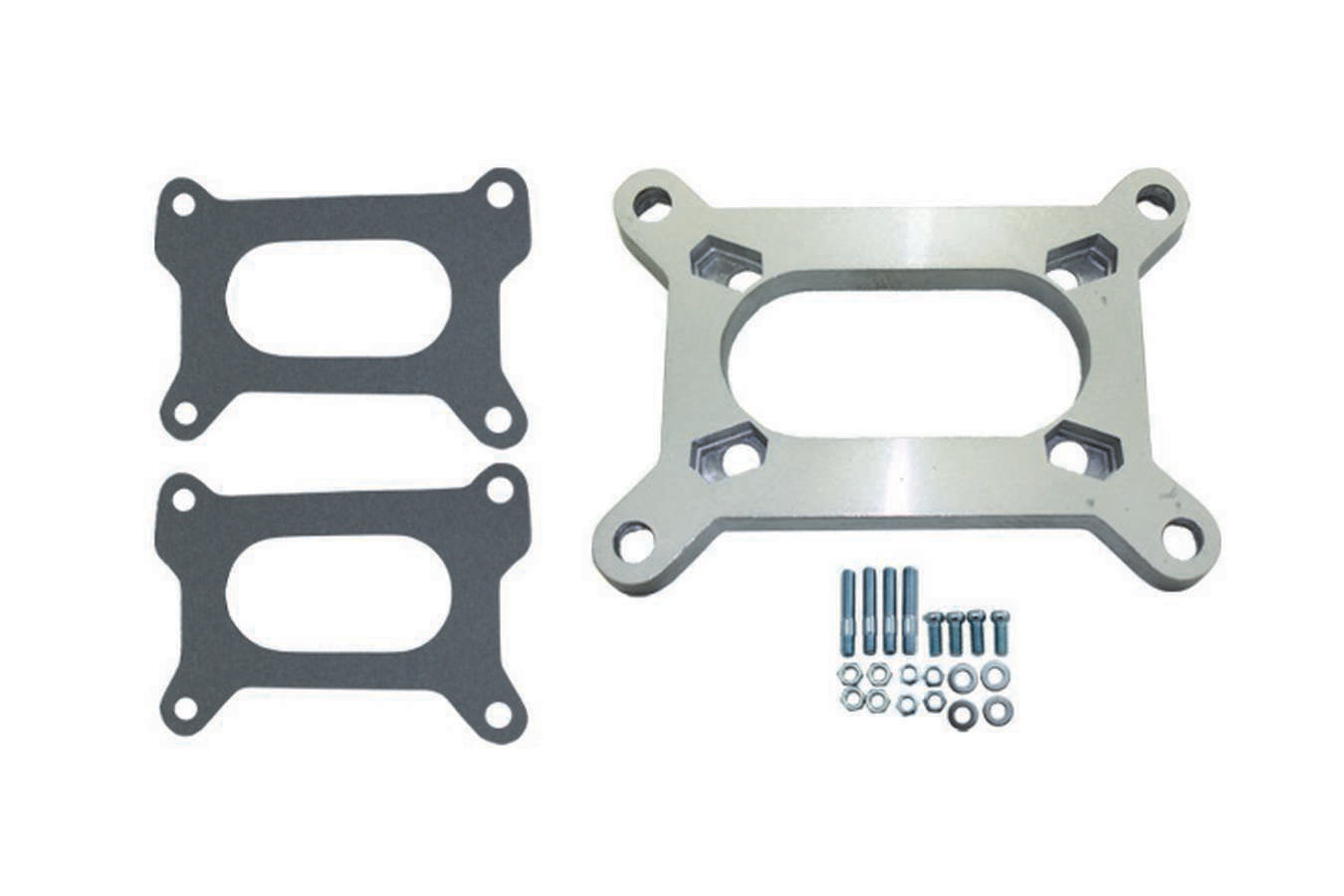 Specialty Products Company Carburetor Adapter - 0.5 in Thick - Open - Holley 2-Barrel to Rochester 2-Barrel - Gaskets