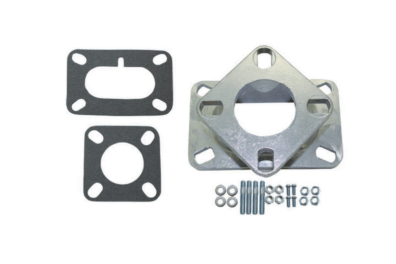 Specialty Products Company Carburetor Adapter - 1.625 in Thick - Open - Rochester 2-Barrel to 1 Barrel - Gaskets /