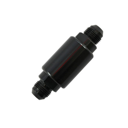Specialty Products Company Fuel Filter - Competition Style - In-Line - 40 Micron - Stainless Element - 8 AN Male Inlet