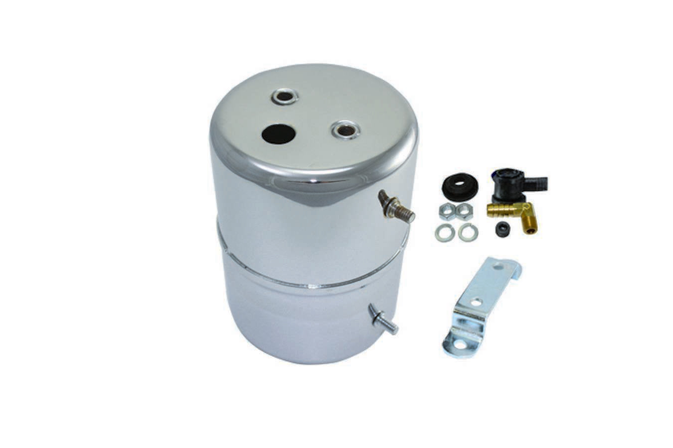 Specialty Products Company Vacuum Reservoir - Bracket / Check Valve / Hardware Included - Steel - Chrome - Each