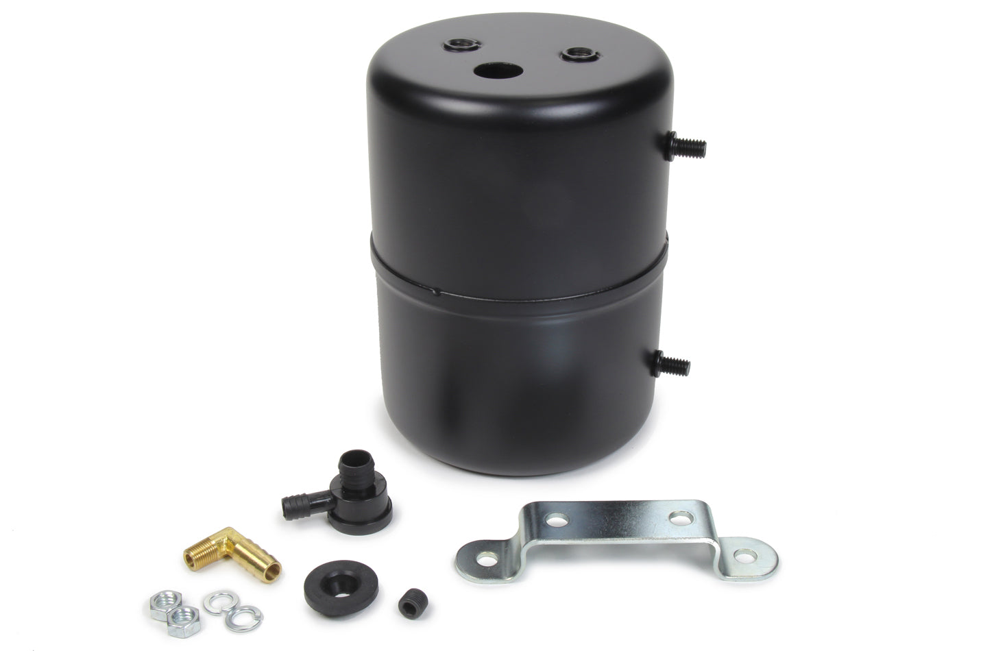 Specialty Products Company Vacuum Reservoir - Bracket / Check Valve / Hardware Included - Steel - Black Powder Coat -
