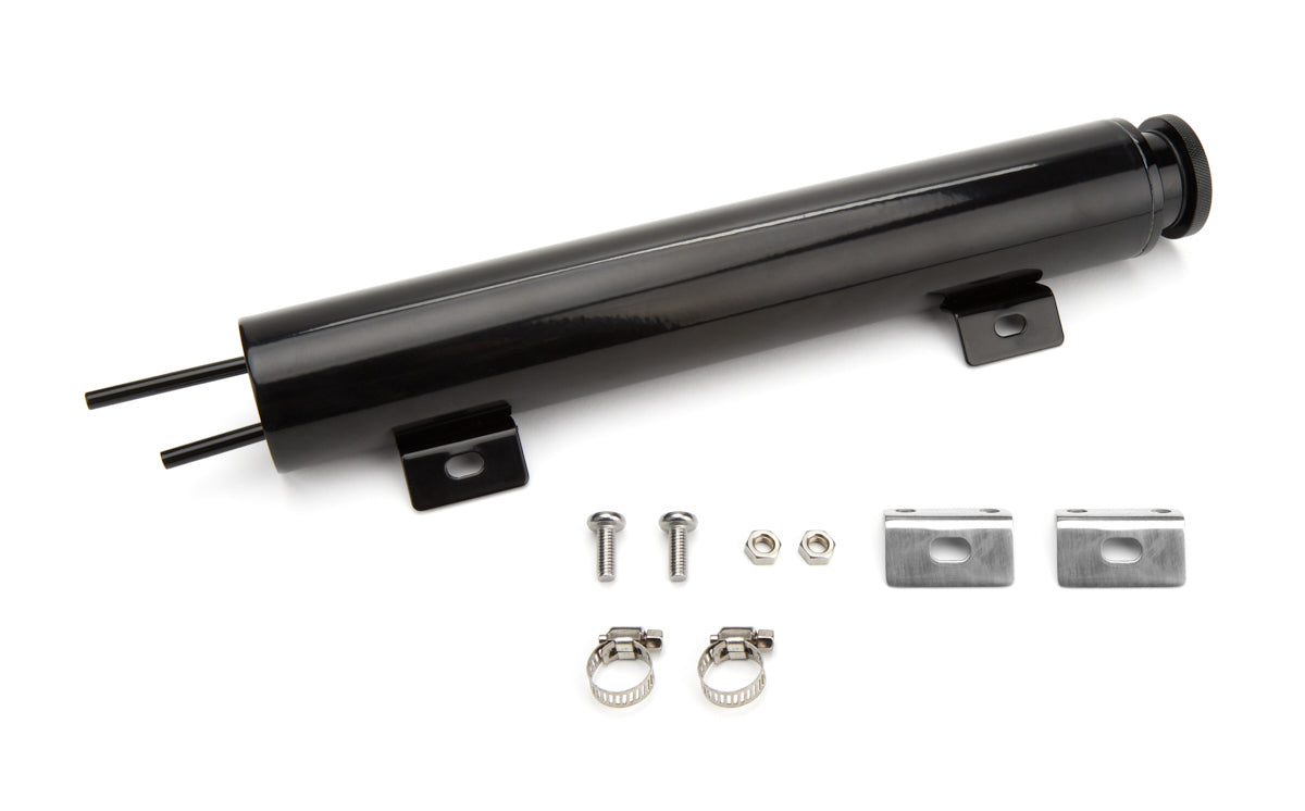 Specialty Products Company Overflow Tank - 18 oz - 13 in Tall - 2 in Diameter - Stainless - Black Powder Coat - Kit