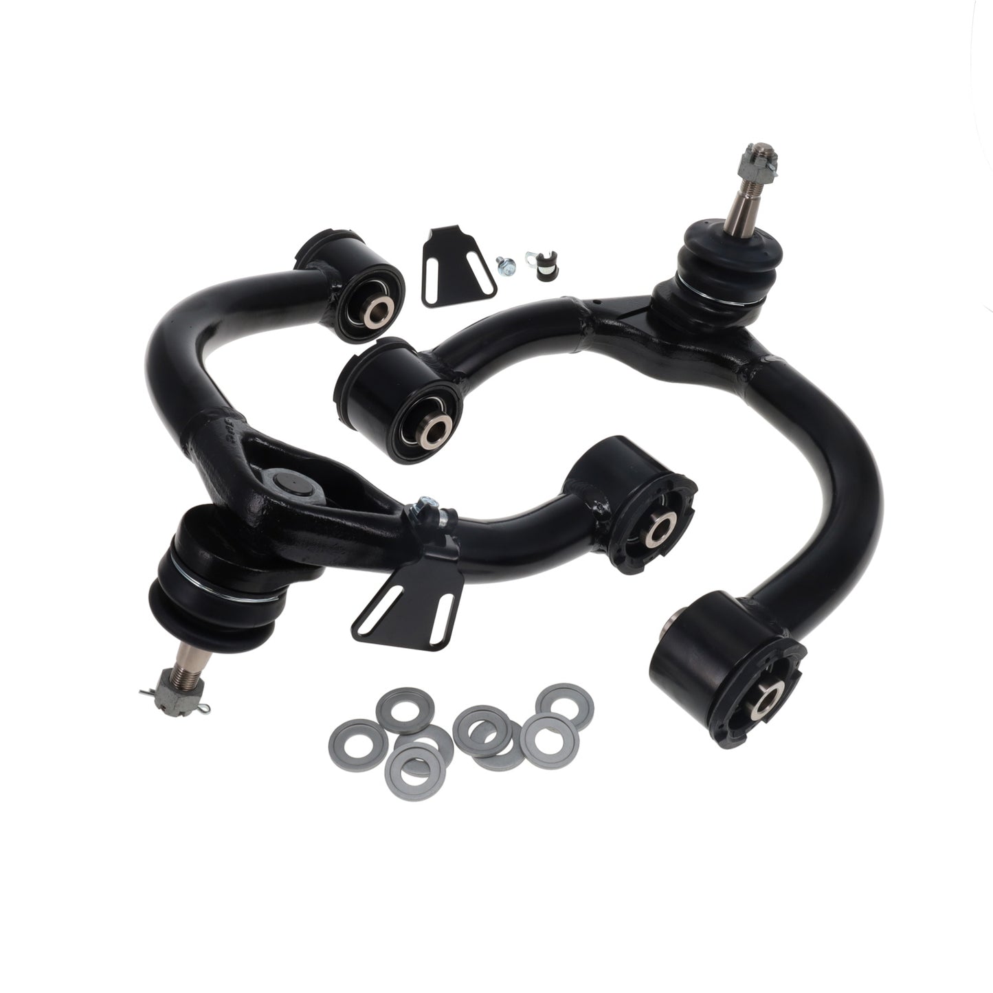 Spc Performance Control Arm - Tubular - Adjustable - Upper - Steel / Rubber Bushings - Steel - Black Powder Coat -