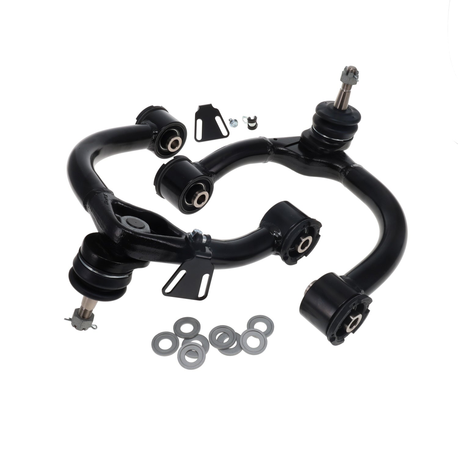 Spc Performance Control Arm - Tubular - Adjustable - Upper - Steel / Rubber Bushings - Steel - Black Powder Coat -