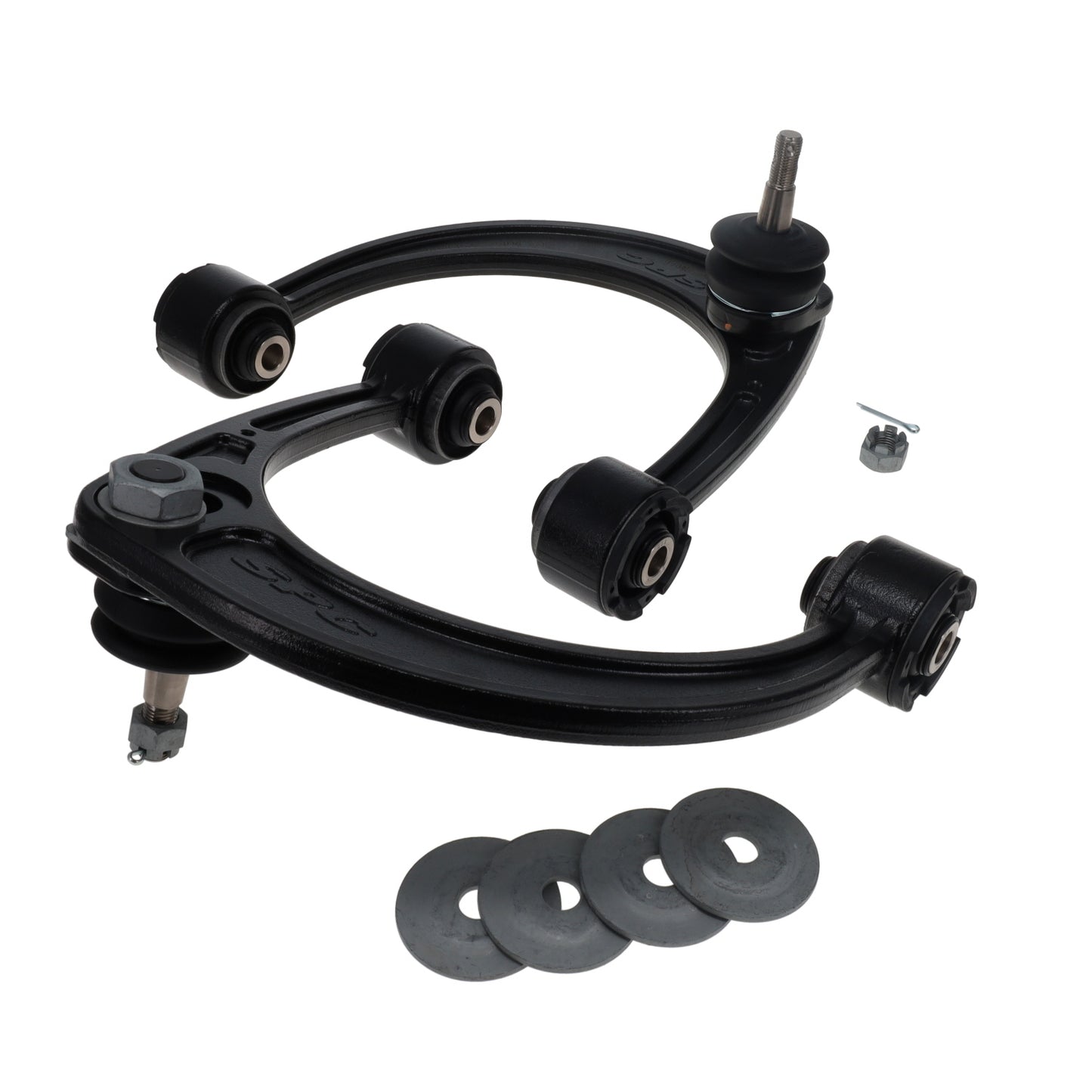 Spc Performance Control Arm - Stamped - Adjustable Caster / Camber - Upper - Steel / Rubber Bushings - Steel - Black