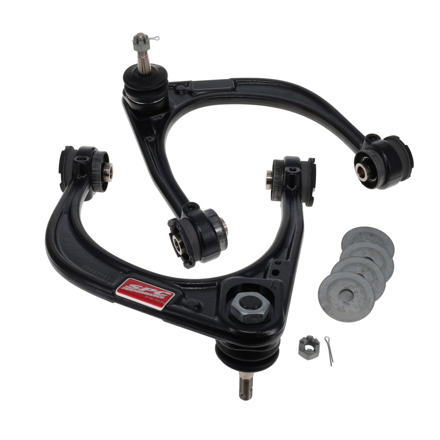 Spc Performance Control Arm - Stamped - Adjustable - Upper - Steel / Rubber Bushings - Steel - Black Powder Coat -