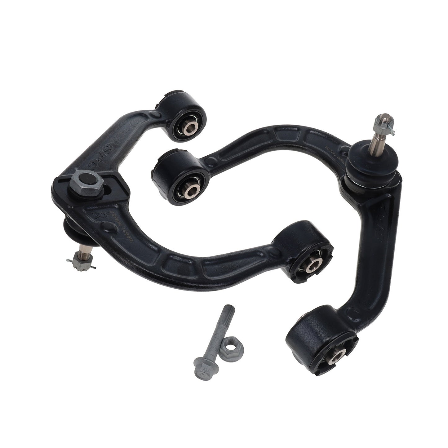 Spc Performance Control Arm - Stamped - Adjustable - Upper - Steel / Rubber Bushings - Steel - Black Powder Coat -