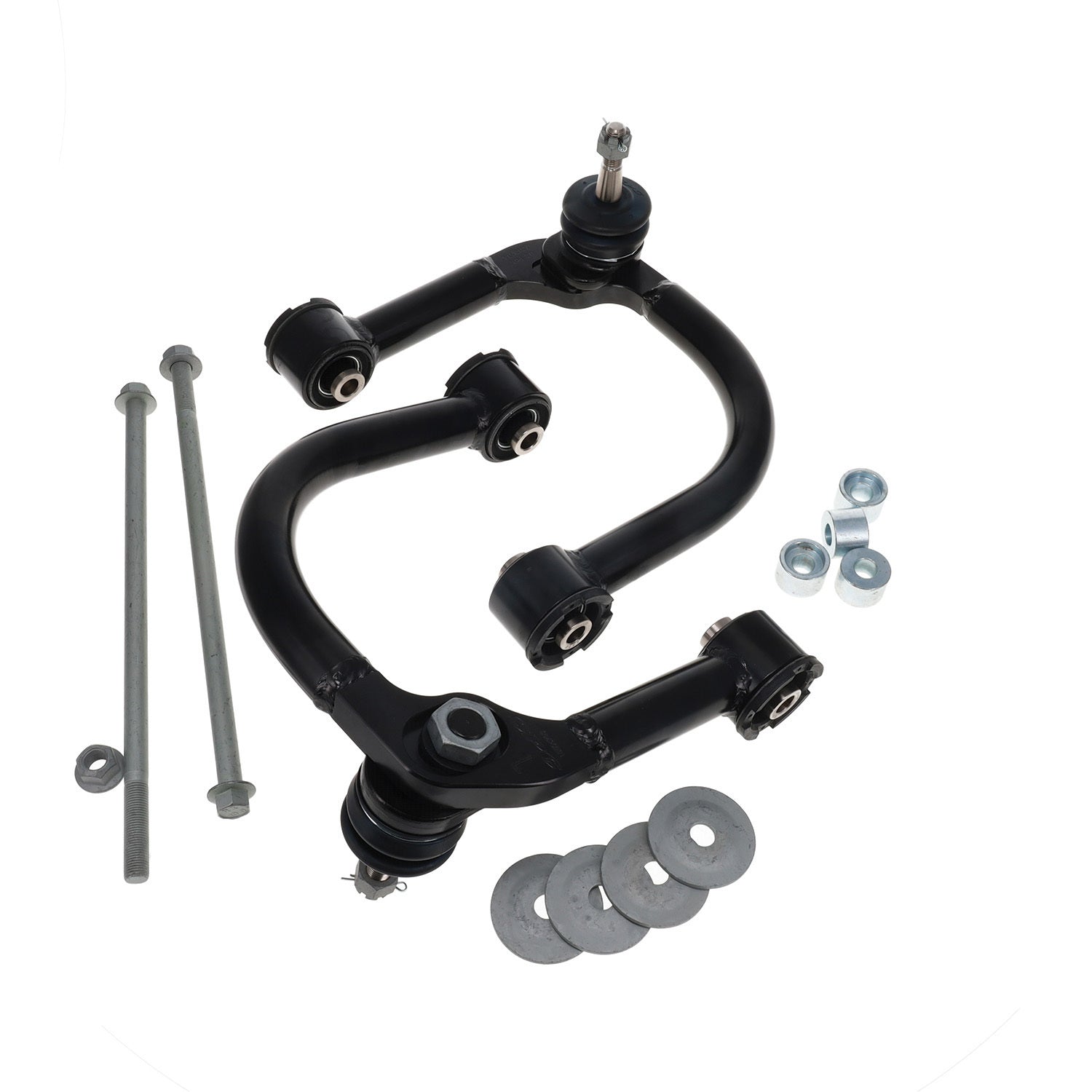 Spc Performance Control Arm - Tubular - Adjustable - Upper - Steel / Rubber Bushings - Steel - Black Powder Coat -