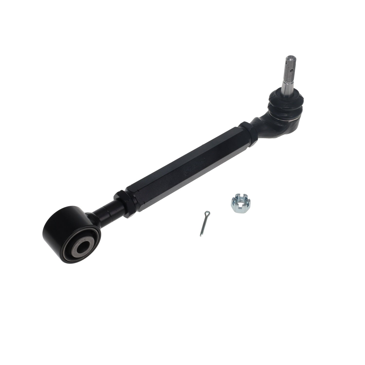 Spc Performance Toe Arm - Tubular - Adjustable - Lower - Rubber / Steel Bushing - Steel - Black Paint - Subaru Ascent