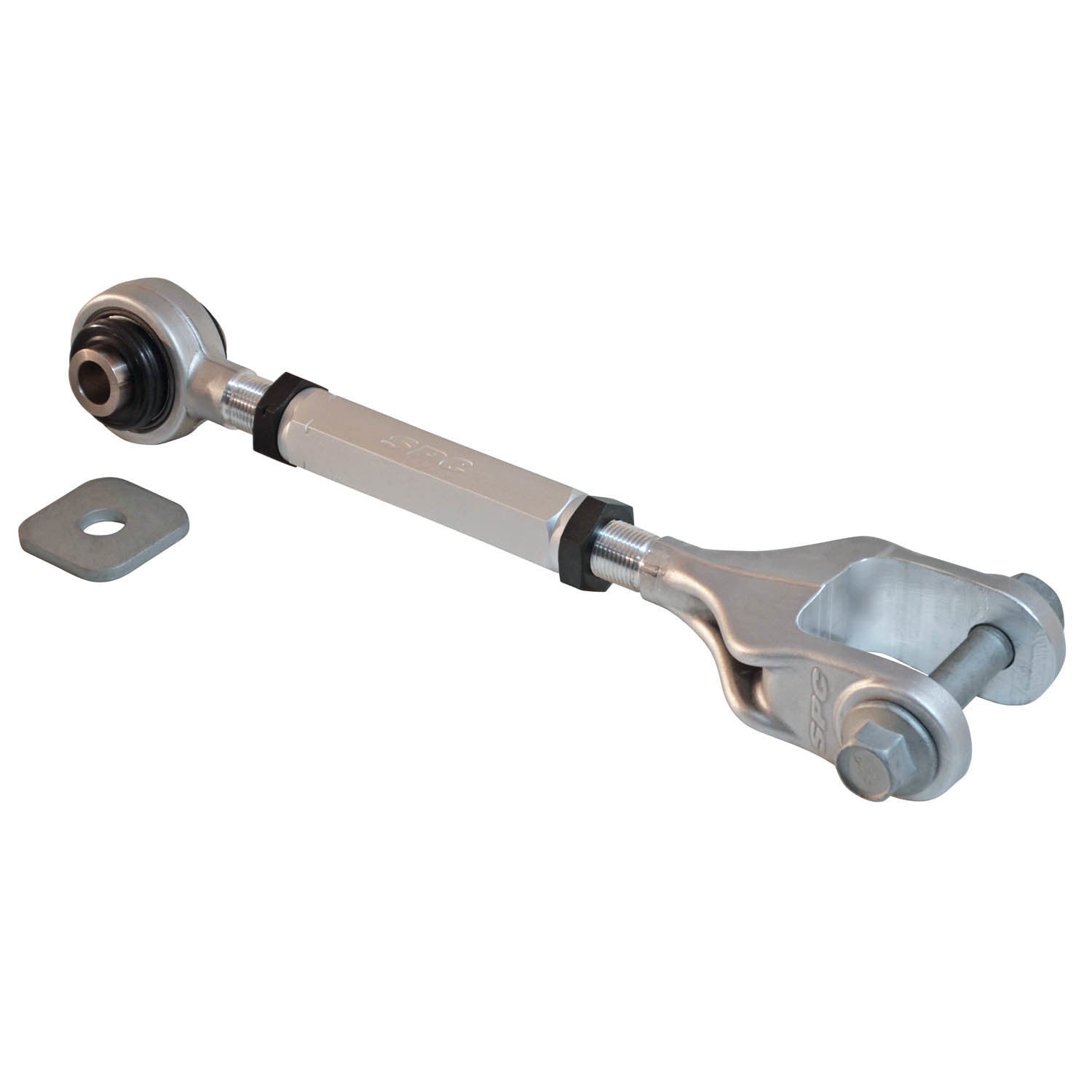 Spc Performance Toe Arm - Tubular - Adjustable - Lower - Rubber / Steel Bushing - Aluminum - Natural - Ford Midsize