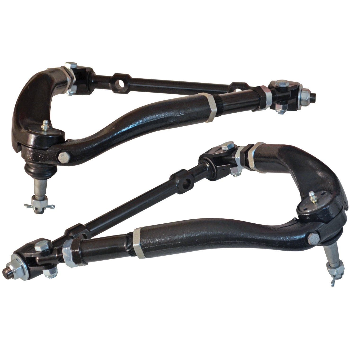 Spc Performance Control Arm - Tubular - Upper - Adjustable - Screw-In Ball Joint - Steel - Black Paint - Chevy