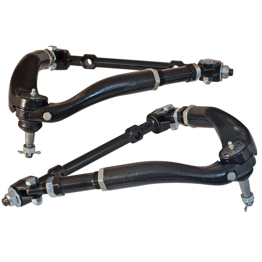 Spc Performance Control Arm - Tubular - Upper - Adjustable - Screw-In Ball Joint - Steel - Black Paint - Chevy