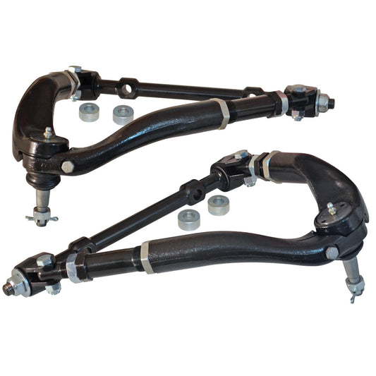 Spc Performance Control Arm - Tubular - Upper - Adjustable - Screw-In Ball Joint - Steel - Black Paint - GM Fullsize