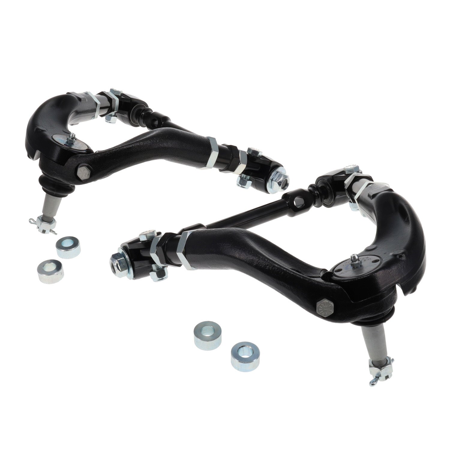 Spc Performance Control Arm - Tubular - Upper - Adjustable - Screw-In Ball Joint - Steel - Black Paint - GM Fullsize