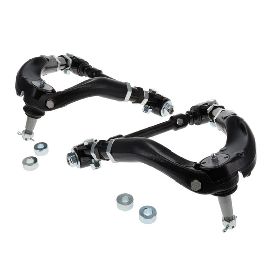 Spc Performance Control Arm - Tubular - Upper - Adjustable - Screw-In Ball Joint - Steel - Black Paint - GM Fullsize