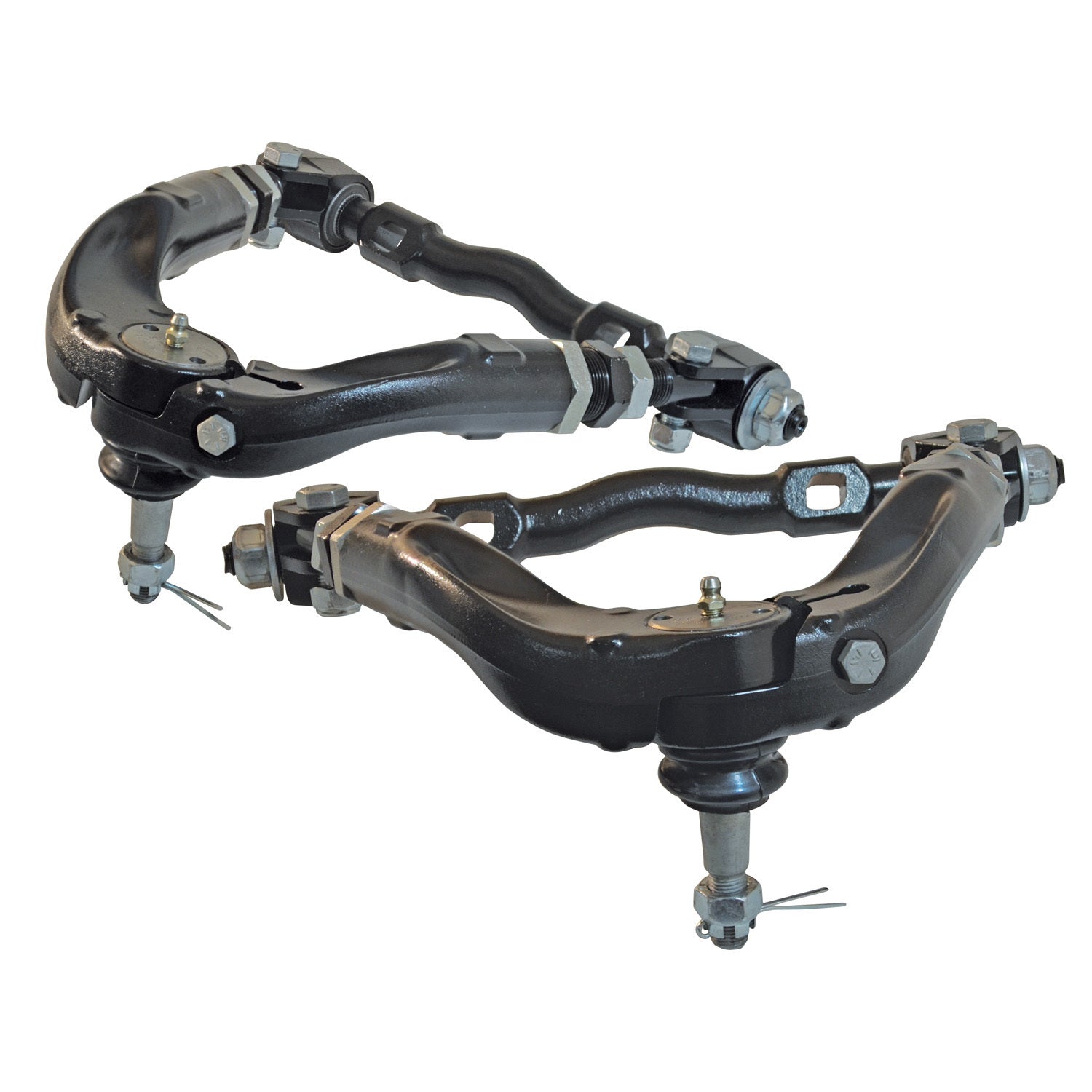 Spc Performance Control Arm - Tubular - Upper - Adjustable - Screw-In Ball Joint - Steel - Black Paint - Ford Mustang