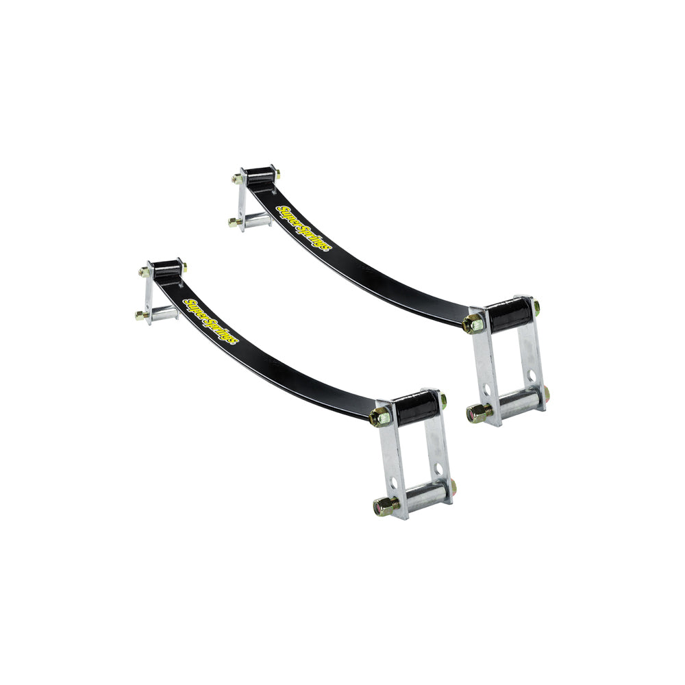 Supersprings Helper Spring Kit - SuperSprings - Self Adjusting - Stock Height - Rear - Steel - Black Powder Coat -