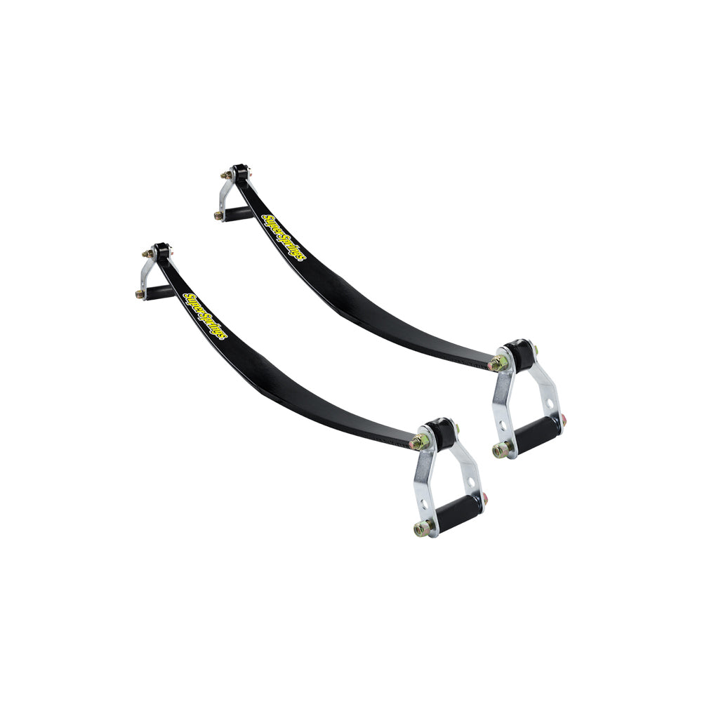 Supersprings Helper Spring Kit - SuperSprings - Self Adjusting - Stock Height - Rear - Steel - Black Powder Coat -